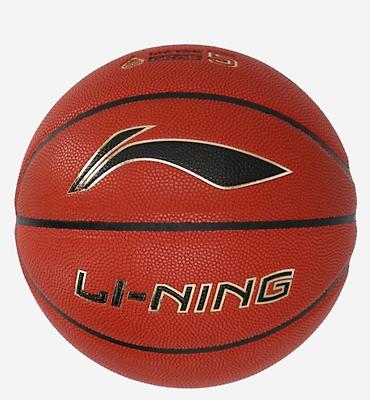 надувной мяч: Мяч баскетбольный Li-Ning - Классическая оранжево-коричневая — 2