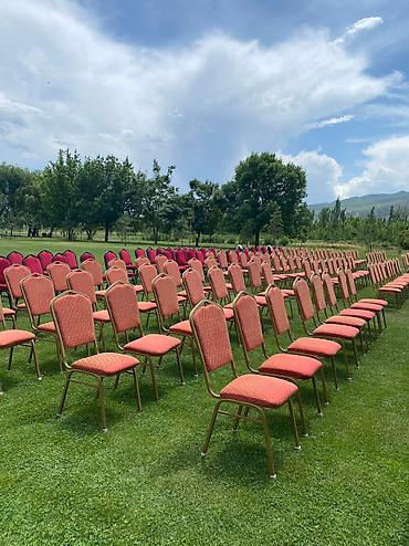 Выездные банкеты: На прокат шатры, ретро гирлянды, столы прямоугольные и круглые — 17