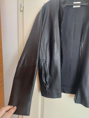 armani kozne jakne: Jakna Giorgio Armani, XL (EU 42), bоја - Crna