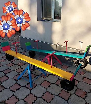 Детские качели: В наличии игровой комплекс Качели Скамейки Качалка лодочка Песочница — 11