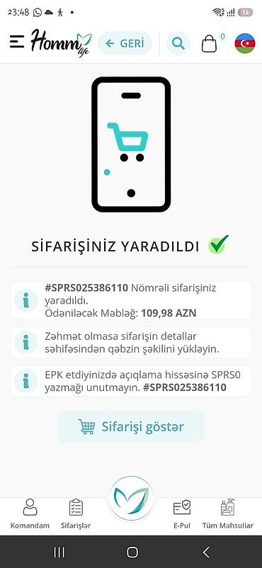 satilik instagram hesaplari: Homm Life məhsulları paketi Tərkib: - Homm Life Velluna qadın parfümü — 5
