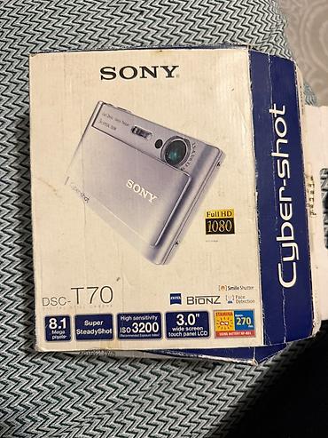 foto aparat type 1: Sony Cyber-shot DSC-T70 rəqəmsal fotokamera Xüsusiyyətlər: - 8.1 MP — 1