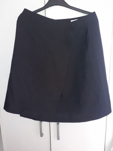 kožne suknje h m: M (EU 38), L (EU 40), Midi, color - Black