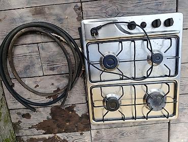zanussi: Газовая печь, Zanussi, Б/у, Встраиваемая, цвет - Серебристый, Полная оплата — 2