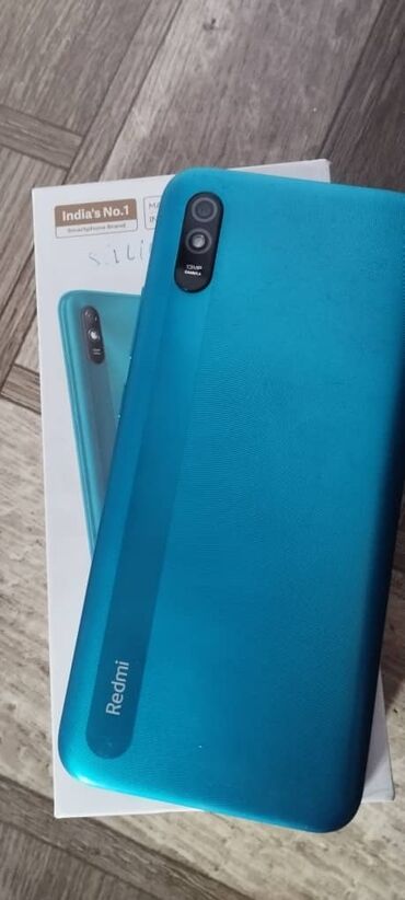 где можно продать телефон в бишкеке: Xiaomi, Redmi 9A, Б/у, 32 ГБ, цвет - Синий, 2 SIM