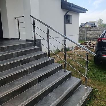 Обшивка лестниц: Перила из нержавейки просто идеально подходят при абсолютно любом — 8