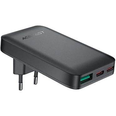 power: Сетевые адаптеры ACEFAST A100 PD65W GaN 2C+A ultra-thin Charger, black — 1
