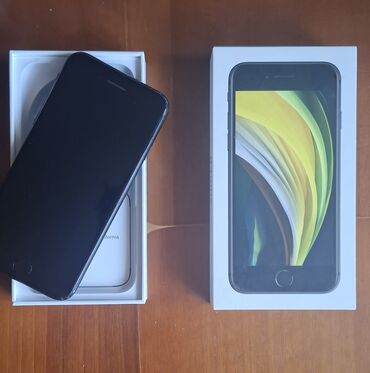 iphone xacmaz: IPhone SE 2020, 64 ГБ, Graphite, Отпечаток пальца