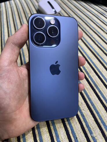 IPhone 15 Pro, 256 ГБ, Blue Titanium, Face ID, С документами, Беспроводная зарядка