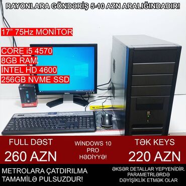 Masaüstü kompüterlər və iş stansiyaları: Masaüstü Kompüter "DDR3 H81 1150 Core i5 4570” ⭐Tək Sistem Bloku – 220 -da lalafo.az — 1 Masaüstü kompüterlər və iş stansiyaları: Masaüstü Kompüter "DDR3 H81 1150 Core i5 4570” ⭐Tək Sistem Bloku – 220 — 1