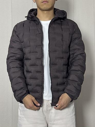 пуховик с капюшоном: Мужская куртка, M, L, XL, Uniqlo, Новый, цвет - Коричневый, Бесплатная доставка — 3