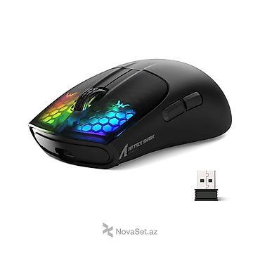 apple magic mouse: Brend və Model: Attack Shark X5 Rəng: Ağ (White) Qoşulma: 3 Rejimli — 1