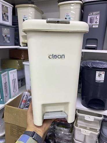 мусорный бак пластиковый: Педальное ведро для мусора Clean - Тип: напольное ведро с педалью - — 1
