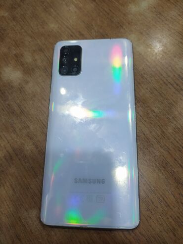 Samsung: Samsung Galaxy A71, 128 GB, rəng - Ağ