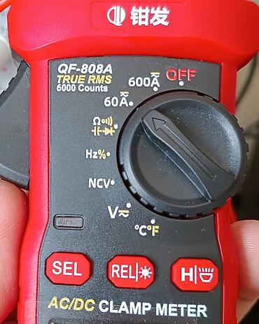 токовые клеши: Токовые клещи QF-808A True RMS (DC/AC до 600А) — измеряет постоянный — 2