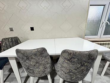 Qonaq otağı üçün, İşlənmiş, Açılan, Dördbucaq masa, 6 stul lalafo.az -da Qonaq otağı üçün, İşlənmiş, Açılan, Dördbucaq masa, 6 stul