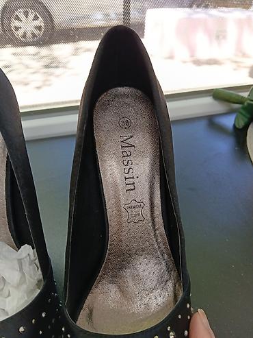 shoes: Elegantne ženske salonke Massin na visoku štiklu, otvorenih prstiju — 3