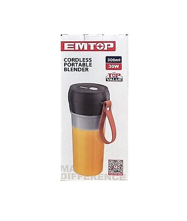 ucuz şirəçəkən: EMTOP Cordless Portable Blender - Tutum: 300 ml - Güc: 30 W - Simsiz — 1
