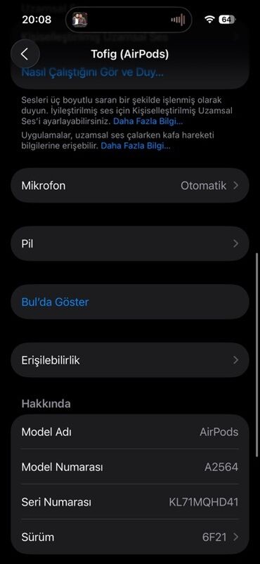 Qulaqcıqlar: İşlənmiş Simsiz (Bluetooth) Qulaqcıqlar, Apple, rəng - Ağ — 7