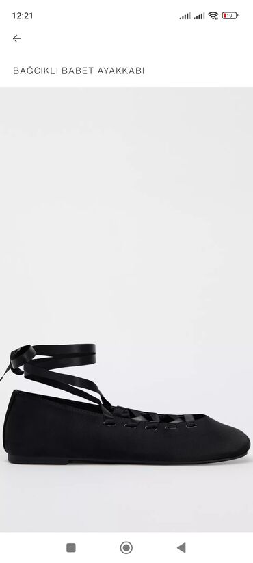 набор для проблемной кожи: Балетки, Zara, Размер: 36, цвет - Черный, Новый