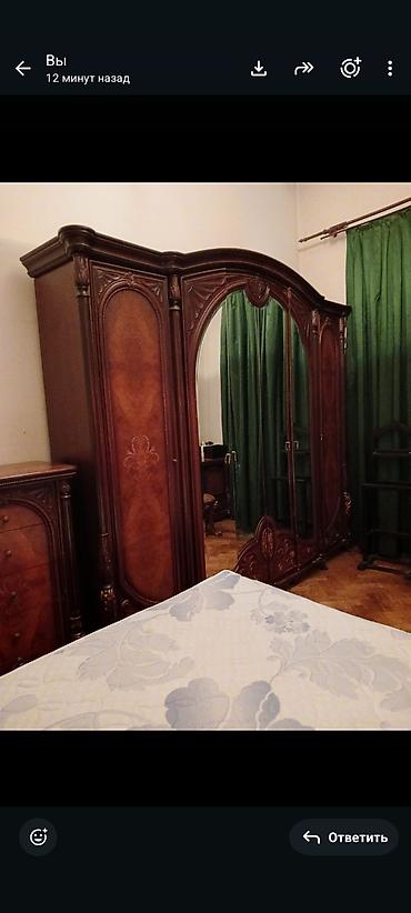 taburet: Klassik üslublu yataq otağı dəsti - Material: tünd qəhvəyi rəng — 4