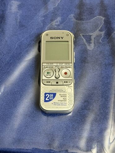 ses yazan aparat satisi: Sony rəqəmsal səs yazıcı - Model: Sony IC recorder (ekranda menyu