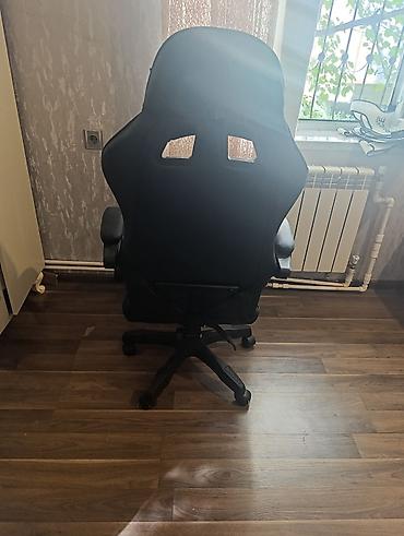 Ofis mebeli: “GANER” brendli qara rəngdə oyun/ofis kreslosu - Yüksək arxa dayaqlı — 2