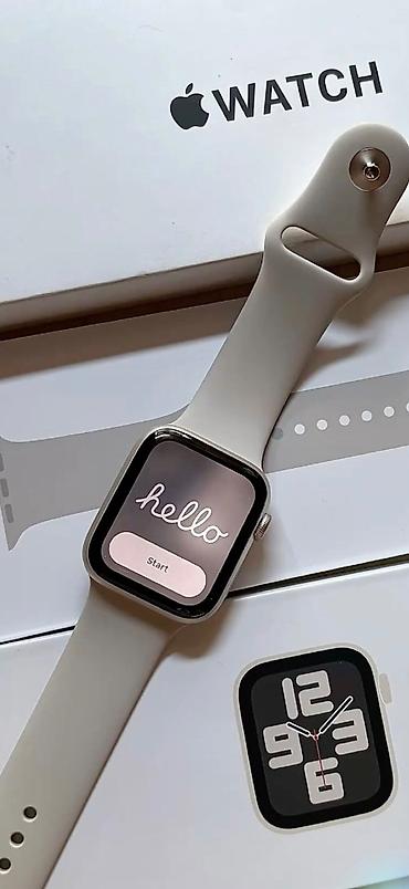 Apple watch 8 se 45 yeni kimdir 1-2 defe istifade olnub 100 pil