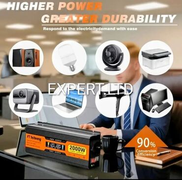 İnverterlər: Yeni Inverter, 1500-3000 Vt, 12 - 220 volt, Ünvandan götürmə, Ödənişli çatdırılma, Rayonlara çatdırılma — 30