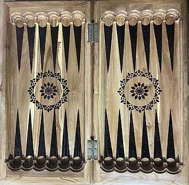 Настольные игры: Набор настольных игр 3-в-1 из натурального дерева с резьбой — 2