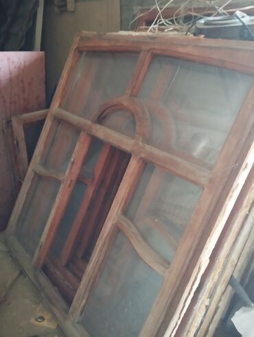 Деревянное окно, Поворотно-откидное, Б/у, 1200 *1200, Самовывоз