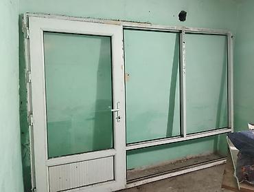 PVC vitraj qapı-pəncərə komplekti - Material: ağ rəngli PVC profil -