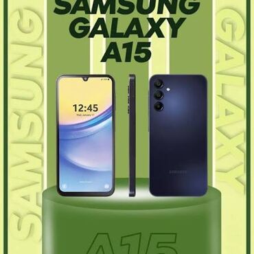 Samsung: Samsung Galaxy A15, Б/у, 128 ГБ, цвет - Синий, 2 SIM — 1