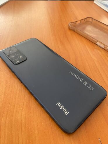 Мобильные телефоны и аксессуары: Xiaomi, Redmi Note 11, Б/у, 128 ГБ, цвет - Черный, 2 SIM