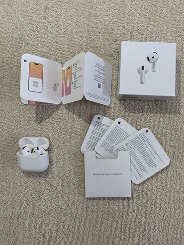 кейс от айрподс: Вкладыши, Apple, Новый, Беспроводные (Bluetooth), Классические