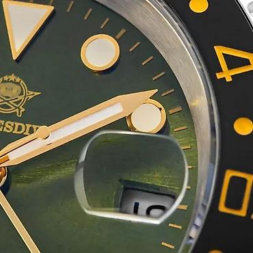 Ručni satovi: ADDIESDIVE AD2050 -40mm- Zelena -Rolex GMT-Master II Hom Potpuno nov — 4