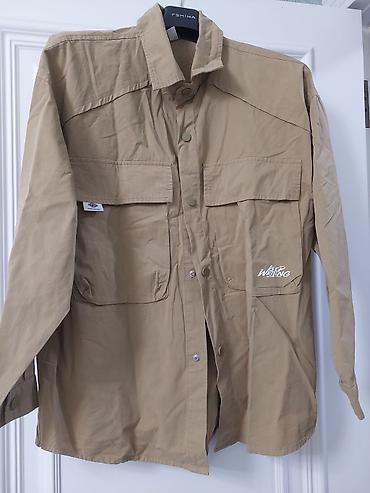 milli geyimler: - Məhsul: Kişi üçün bej rəngli yüngül şört-kurtka (overshirt) - — 1