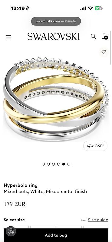 Şəxsi əşyalar: Üzük, Swarovski — 3