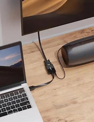 Adapteri i punjači za laptop: UGREEN VGA to HDMI adapter sa zvukom i napajanjem Opis: - Pretvara — 2