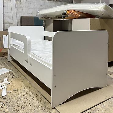 bunk bed: Детская односпальная кровать, Новый, Для девочки, Для мальчика, С матрасом, С бортиком, ДСП, Бесплатная доставка — 3
