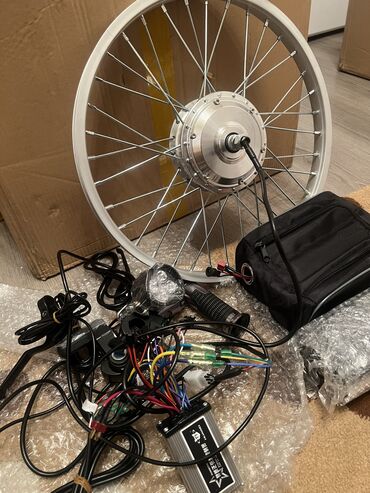 фонари для велосипеда: ✅Электро колесо 20 размер всё комплекте ✅350w36v батареек 15ah