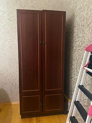 Шкафы: Klassik üslubda taxta şkaf dəsti - Material: tünd qəhvəyi rəngli ağac — 3