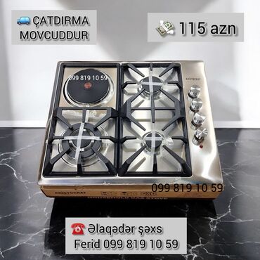 Mətbəx çanaqları: Plitə Qarışıq, Stolüstü, 4 gözlü