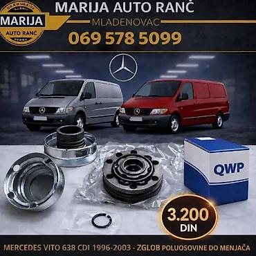 Prenosni sistem: ZGLOB DO MENJACA TOCKA POLUOSOVINE MERCEDES VITO 638 96-04 | — 1