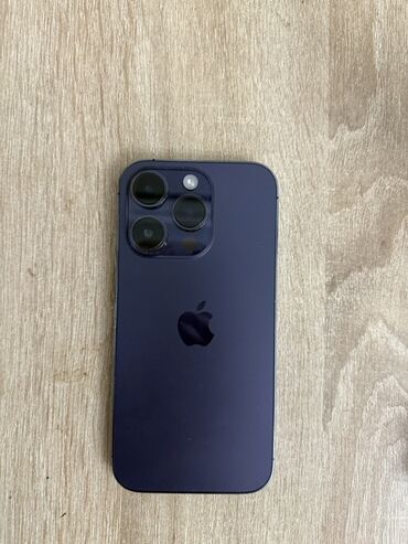 iphone 9 цена в бишкеке: IPhone 14 Pro, Колдонулган, 256 ГБ, Deep Purple, Куту, Каптама, 79 %