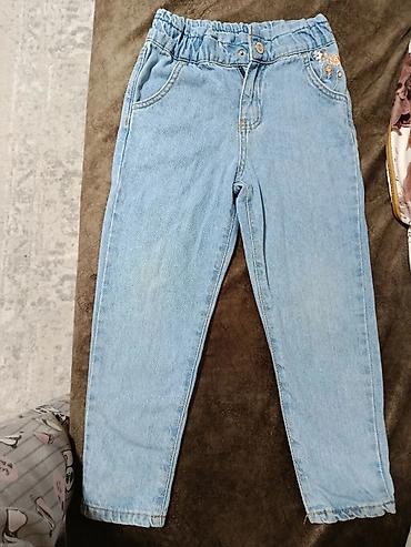 Джинсы и брюки: Uşaq üçün açıq mavi cins şalvar - Material: klassik denim (pambıq — 2