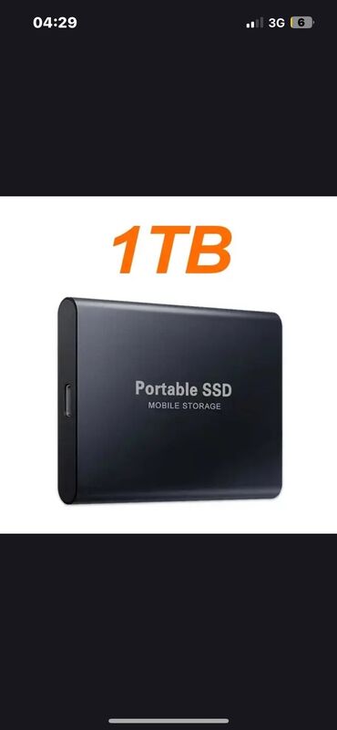 əl kamerası: 1 tb ssd yaddaş diski,tam ori̇gi̇nal və i̇sti̇fadə