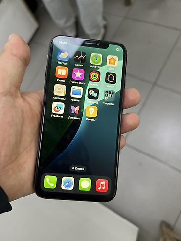 apple ultra 3: IPhone X, Б/у, 64 ГБ, Space Gray, 100 % — 1