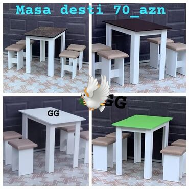 Masa və oturacaq dəstləri: Masa desti yeni