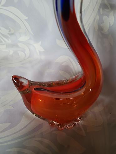 Ostali antikviteti: Murano figura rucni rad iz 70ih.god. Figura duvano staklo,bez — 8